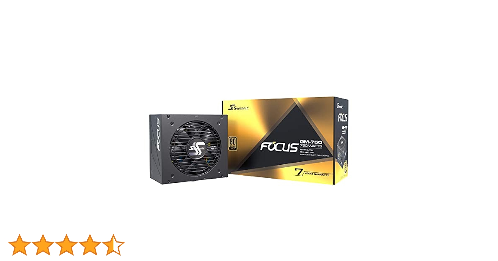 Seasonic Focus GM-750, 750W 80+ Gold, Semi-Modular, Fits All